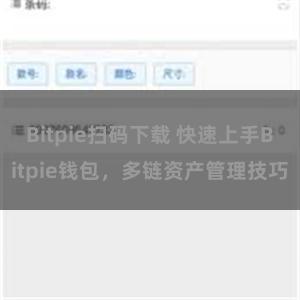 Bitpie扫码下载 快速上手Bitpie钱包，多链资产管理技巧